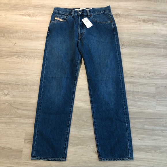 Diesel Jeans Diesel Jeans Men 33 Keetar Blue Rr55 Made In Italy New